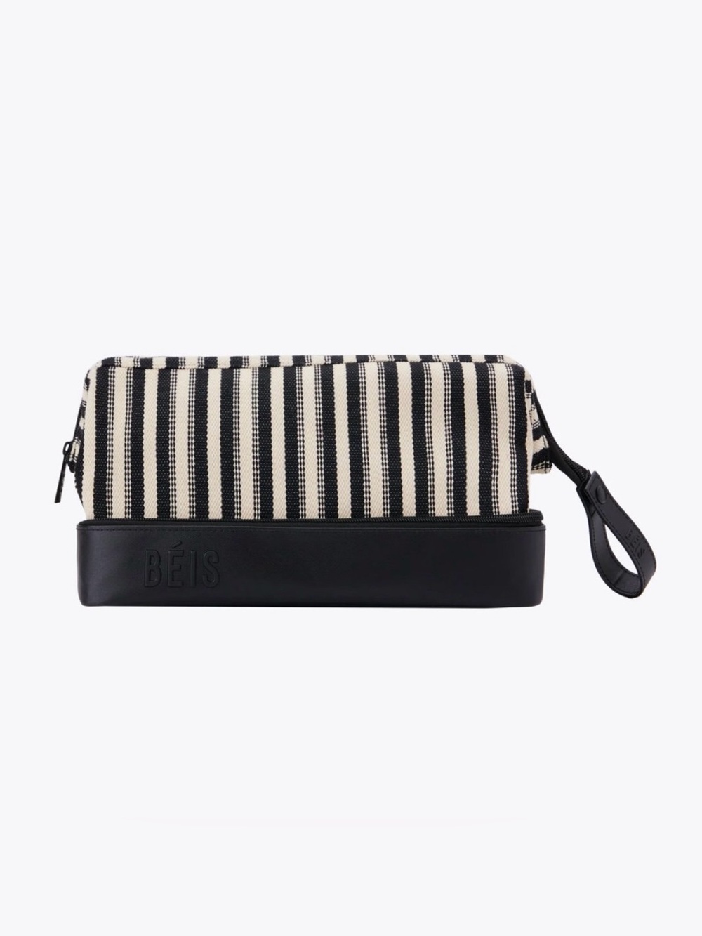 The BÉIS Dopp Kit in Black Stripe
